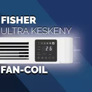 FISHER parapet/mennyezeti fan-coil, 3,7 kW, fehér