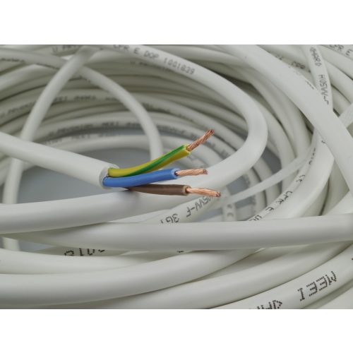 Hajlékony MT H05VV-F vezeték (3x1.5mm2) kör keresztmetszet